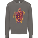 A Watercolour Turtle Mens Sweatshirt Jumper Charcoal