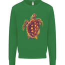 A Watercolour Turtle Mens Sweatshirt Jumper Irish Green