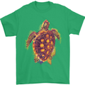 A Watercolour Turtle Mens T-Shirt 100% Cotton Irish Green