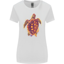 A Watercolour Turtle Womens Wider Cut T-Shirt White
