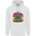 A Weed Christmas Tree Cannabis Trippy Childrens Kids Hoodie White