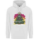 A Weed Christmas Tree Cannabis Trippy Childrens Kids Hoodie White