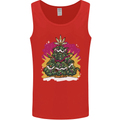 A Weed Christmas Tree Cannabis Trippy Mens Vest Tank Top Red