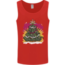 A Weed Christmas Tree Cannabis Trippy Mens Vest Tank Top Red
