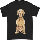 A Weimaraner Posing Dog Mens T-Shirt 100% Cotton Black