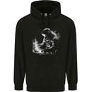 A Welder Welding a Joint Mens 80% Cotton Hoodie Black