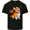 A Welsh Corgi Illustration Dog Kids T-Shirt Childrens Black