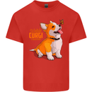A Welsh Corgi Illustration Dog Kids T-Shirt Childrens Red