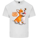 A Welsh Corgi Illustration Dog Kids T-Shirt Childrens White