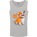 A Welsh Corgi Illustration Dog Mens Vest Tank Top Sports Grey