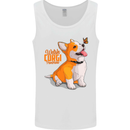 A Welsh Corgi Illustration Dog Mens Vest Tank Top White