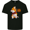 A Welsh Corgi Illustration Kids T-Shirt Childrens Black