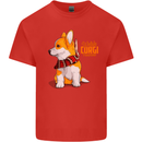 A Welsh Corgi Illustration Kids T-Shirt Childrens Red