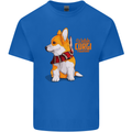 A Welsh Corgi Illustration Kids T-Shirt Childrens Royal Blue