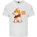 A Welsh Corgi Illustration Kids T-Shirt Childrens White