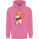A Welsh Corgi Illustration Mens 80% Cotton Hoodie Azelea