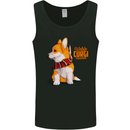 A Welsh Corgi Illustration Mens Vest Tank Top Black