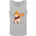 A Welsh Corgi Illustration Mens Vest Tank Top Sports Grey
