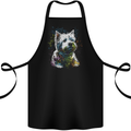 A West Highland White Terrier Dog Cotton Apron 100% Organic Black