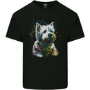 A West Highland White Terrier Dog Kids T-Shirt Childrens Black