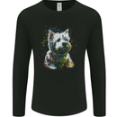 A West Highland White Terrier Dog Mens Long Sleeve T-Shirt Black