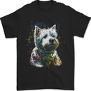 A West Highland White Terrier Dog Mens T-Shirt 100% Cotton Black