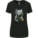 A West Highland White Terrier Dog Womens Wider Cut T-Shirt Black