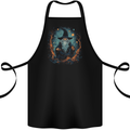 A Wise Old Wizard Fantasy Cotton Apron 100% Organic Black