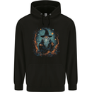 A Wise Old Wizard Fantasy Mens 80% Cotton Hoodie Black