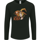 A Witch Kiss Halloween Mens Long Sleeve T-Shirt Black