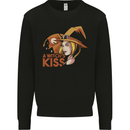 A Witch Kiss Halloween Mens Sweatshirt Jumper Black