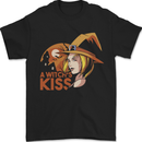 A Witch Kiss Halloween Mens T-Shirt 100% Cotton Black