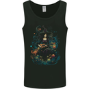A Witch Playing a Guitar Halloween Fantasy Mens Vest Tank Top Black