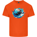 A Woman Scuba Diver Female Diving Kids T-Shirt Childrens Orange