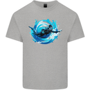 A Woman Scuba Diver Female Diving Kids T-Shirt Childrens Sports Grey