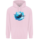 A Woman Scuba Diver Female Diving Mens 80% Cotton Hoodie Light Pink
