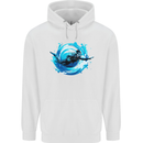A Woman Scuba Diver Female Diving Mens 80% Cotton Hoodie White