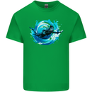 A Woman Scuba Diver Female Diving Mens Cotton T-Shirt Tee Top Irish Green