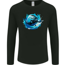 A Woman Scuba Diver Female Diving Mens Long Sleeve T-Shirt Black