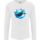 A Woman Scuba Diver Female Diving Mens Long Sleeve T-Shirt White