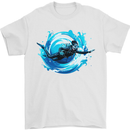 A Woman Scuba Diver Female Diving Mens T-Shirt 100% Cotton White