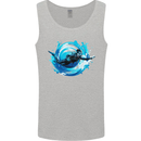 A Woman Scuba Diver Female Diving Mens Vest Tank Top Sports Grey