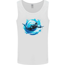 A Woman Scuba Diver Female Diving Mens Vest Tank Top White