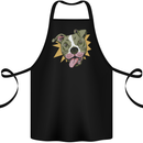A Yampy Pitbull Dog Cotton Apron 100% Organic Black