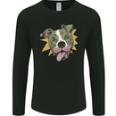 A Yampy Pitbull Dog Mens Long Sleeve T-Shirt Black
