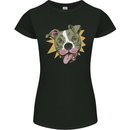 A Yampy Pitbull Dog Womens Petite Cut T-Shirt Black