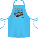 Abs Kebabs Funny Gym Overweight Fat Cotton Apron 100% Organic Turquoise