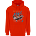 Abs Kebabs Funny Gym Overweight Fat Mens 80% Cotton Hoodie Bright Red