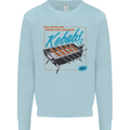 Abs Kebabs Funny Gym Overweight Fat Mens Sweatshirt Jumper Light Blue