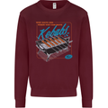 Abs Kebabs Funny Gym Overweight Fat Mens Sweatshirt Jumper Maroon